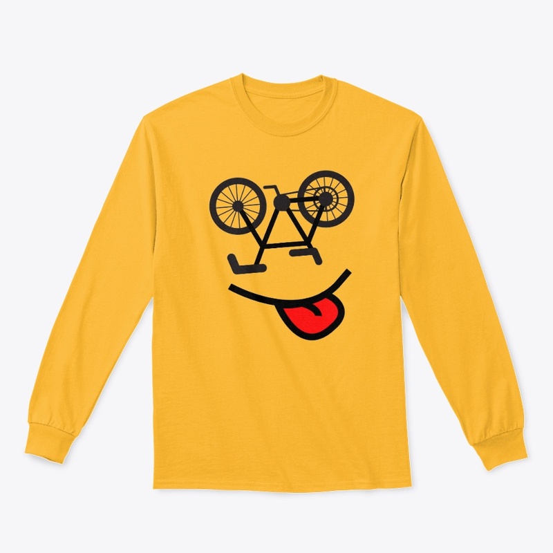 Mountain Bike Smiley Face Shirt, Cycling