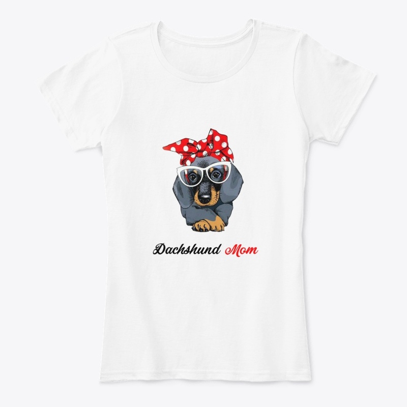 Vintage Dachshund Puppy Mom