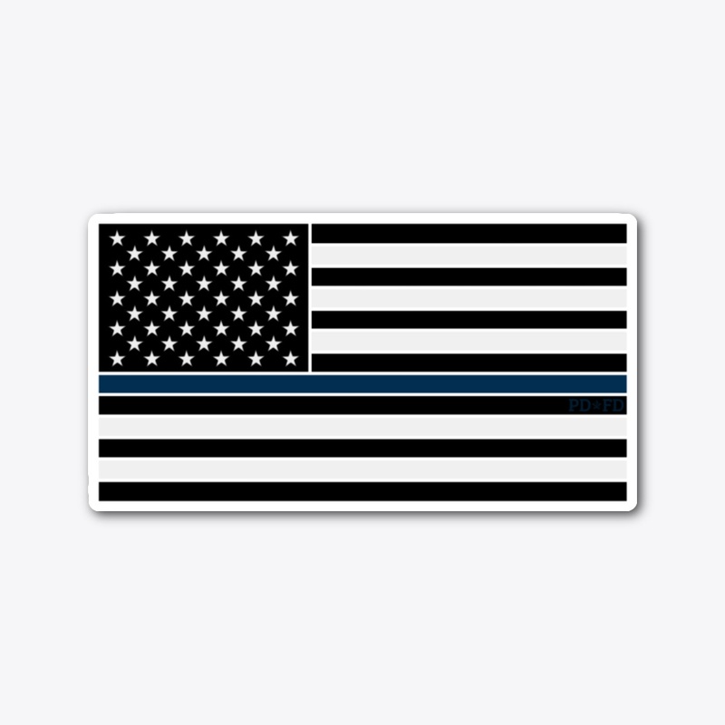 Horizontal Blue Line Flag