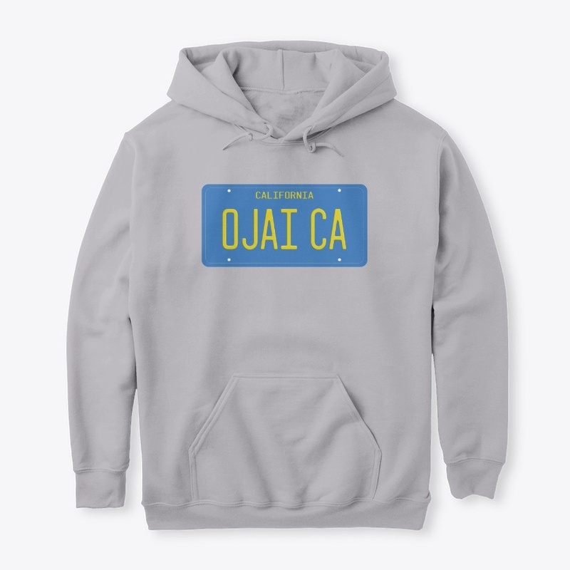OJAI Classic Blue License Plate