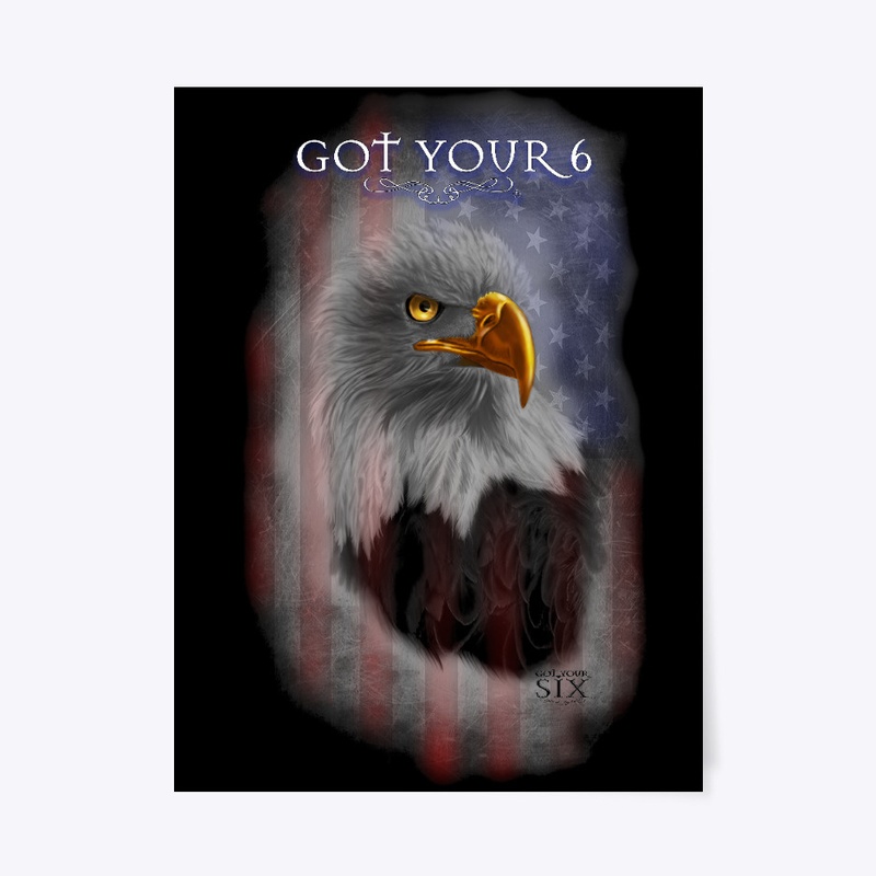 PATRIOTIC EAGLE POSTER