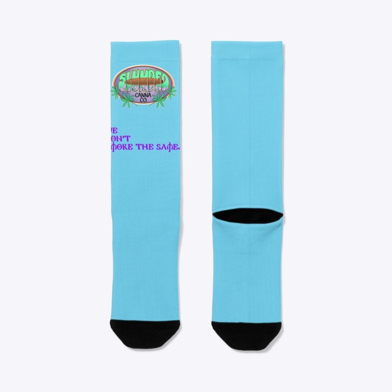 Slumped Canna Goth Socks 