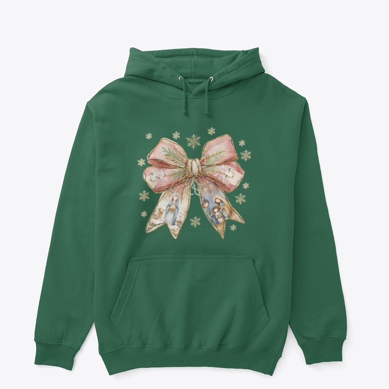Jesus Christmas Coquette Bow