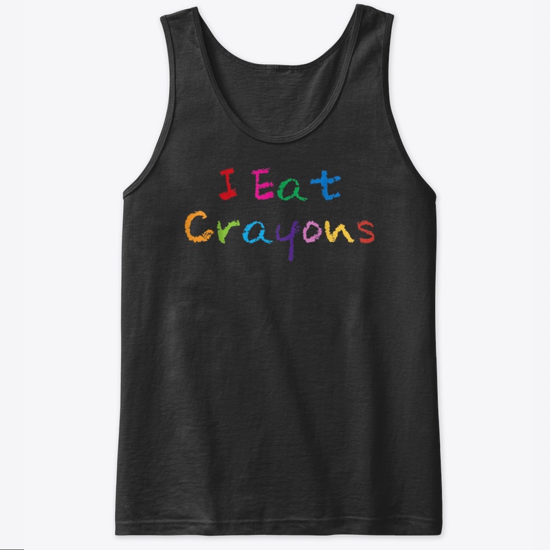 I Eat Crayons Funny Drawing Coloring Kid