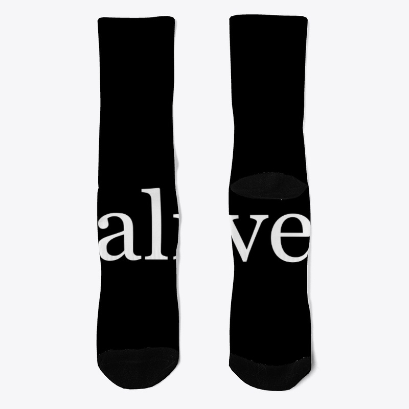 Alive Written in White