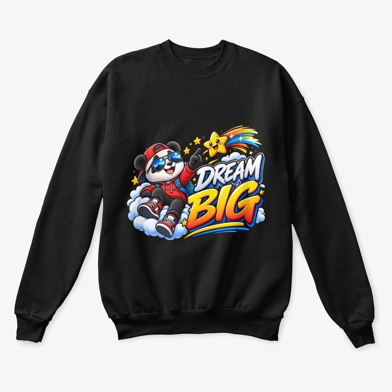 Dream Big – Cool Panda & Shooting Star 
