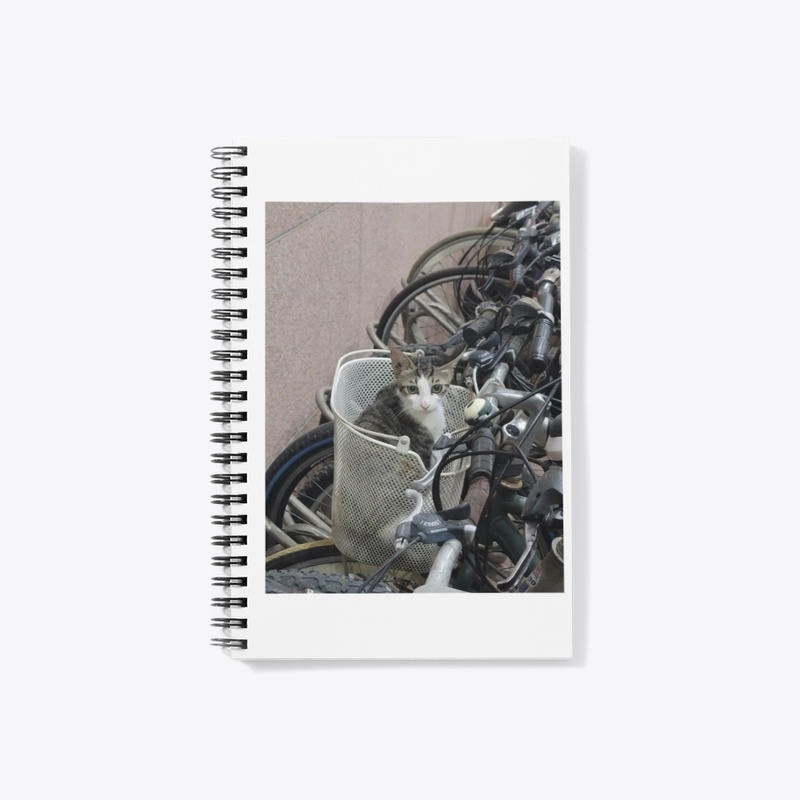 note cover cat ride background pet