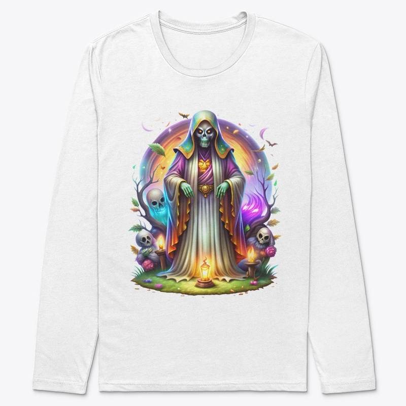 Halloween Colorful ghost dark tee
