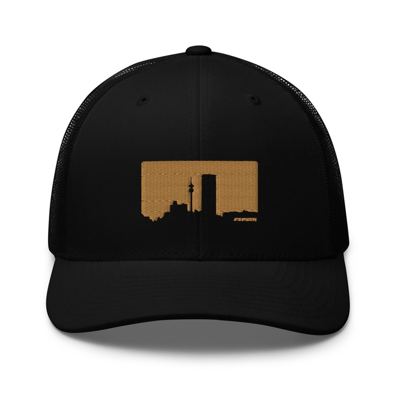 Jozi Streets Black and Gold Trucker Cap