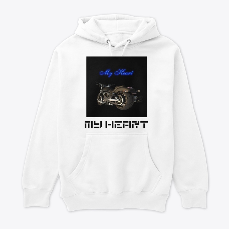 Peak MY HEART design for pullover hoodie