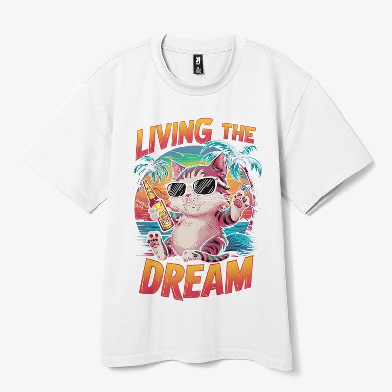 Cat Dream t-shirt design