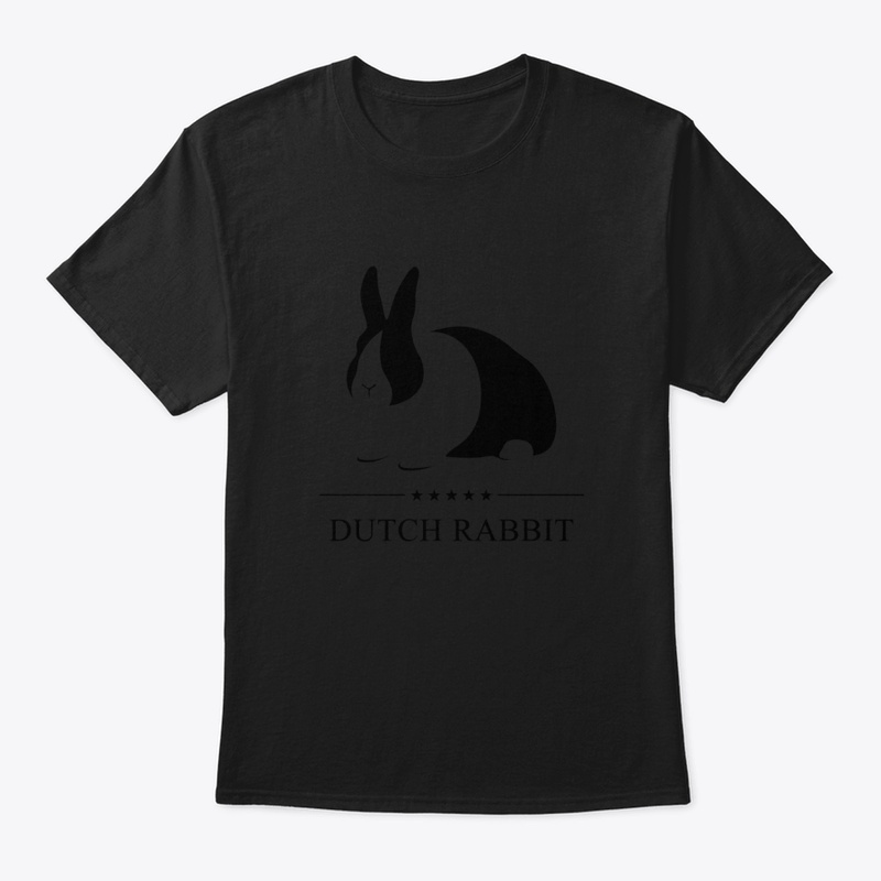 Dutch Rabbit Black Silhouette