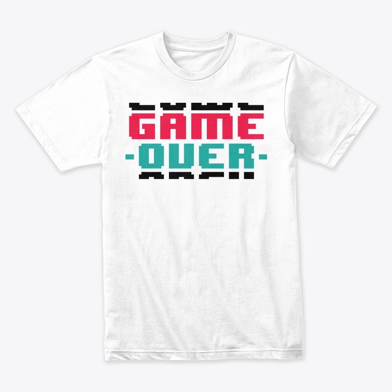 Retro Game Over Pixel Art