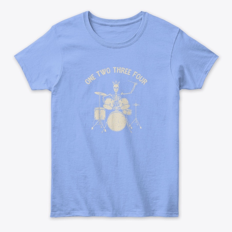 Halloween Skeleton Play Drum cool tshirt