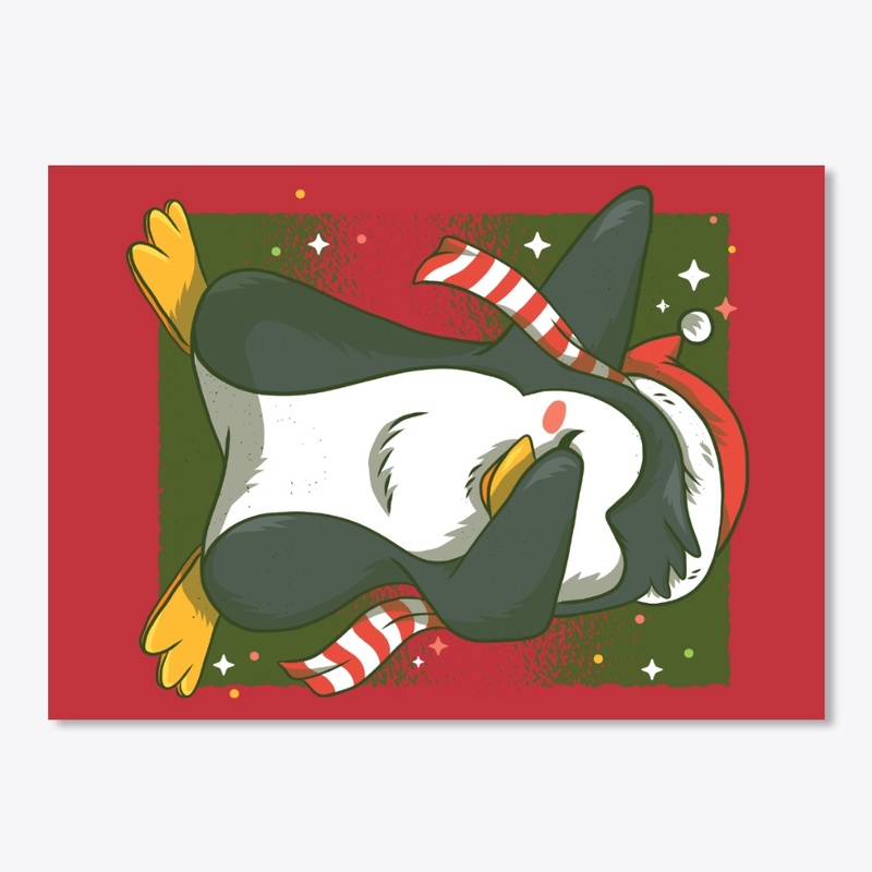 Christmas Dabbing Penguin