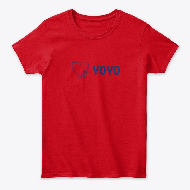 Tee Yoyo with love and flowers