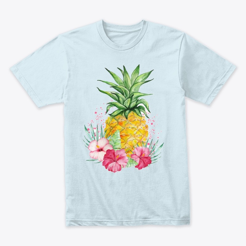 pineapple flowers shirts