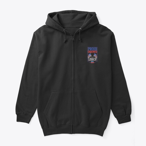 Proud Republican Logger Black Camiseta Front