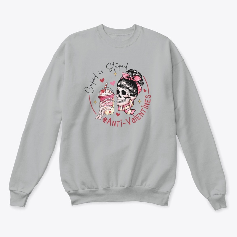  Cupid Is Stupid – Anti-Valentine Skull 
