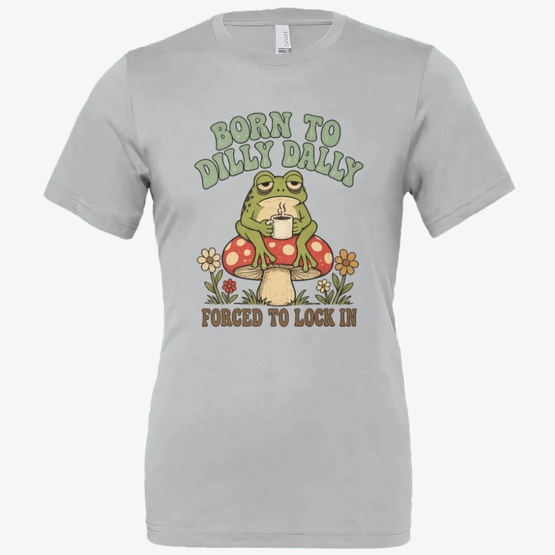 Born To Dilly Dally Frog Tee