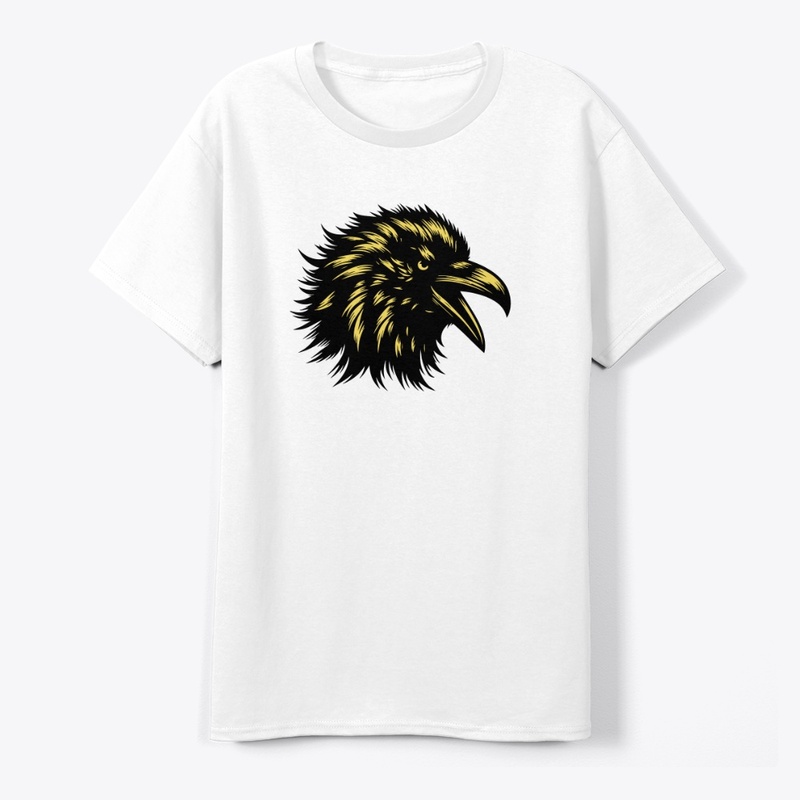 Angry Crow Head Design
