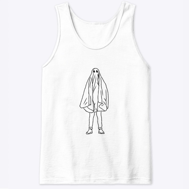 Large Icon Ghostie Black on White
