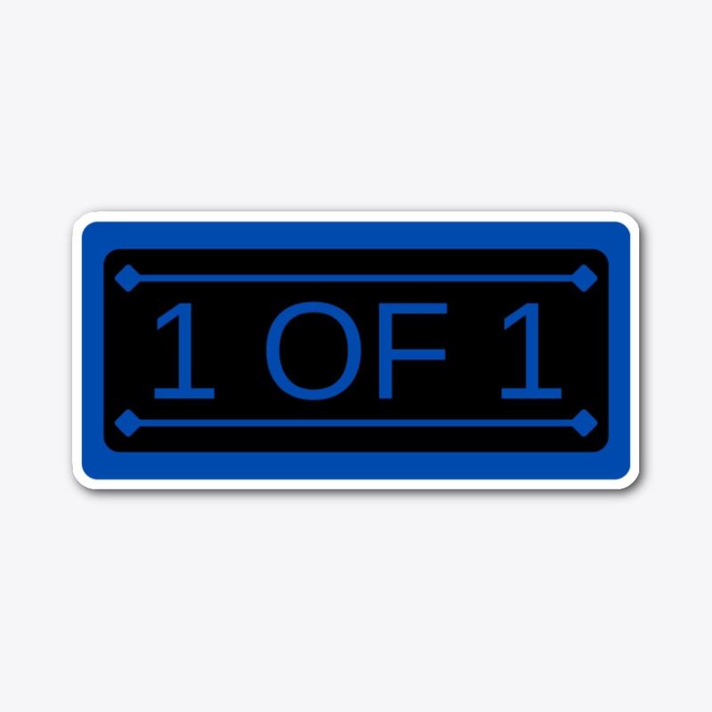 1 OF 1 Blue Letter 1st Edition
