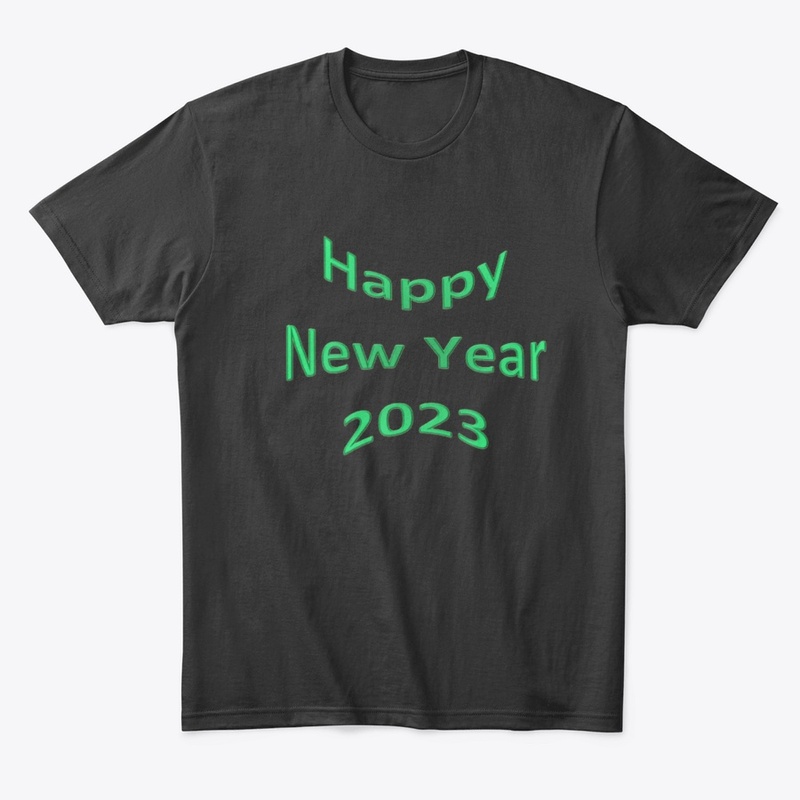 Happy new year 2023 in green