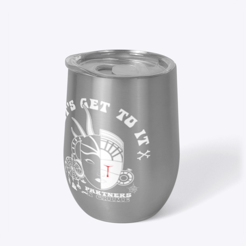 Partners N Crime Podcast Wine Tumbler