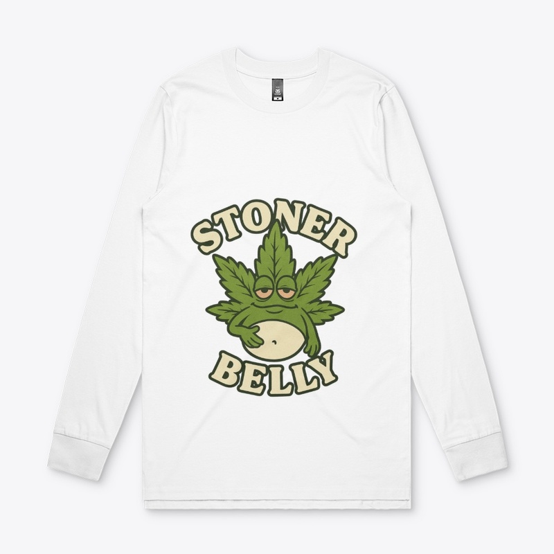 Stoner Belly Funny Chill Vibes Tee