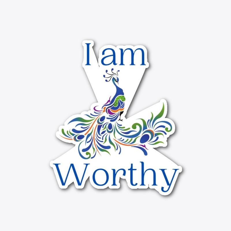 I Am Worthy Peacock Design 