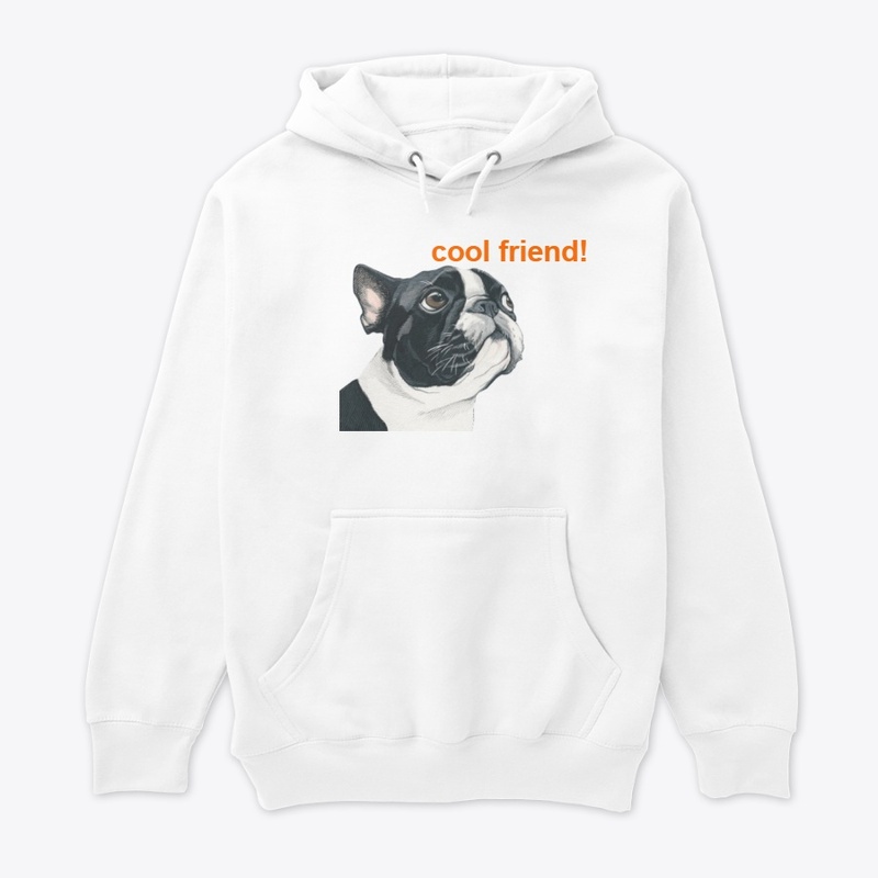 cool dog head that says cool friend!