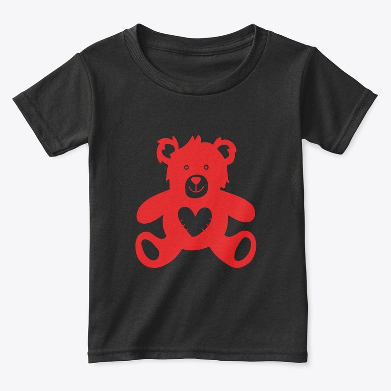 RED TEDDY BEAR -Classic Toddler T Shirt 