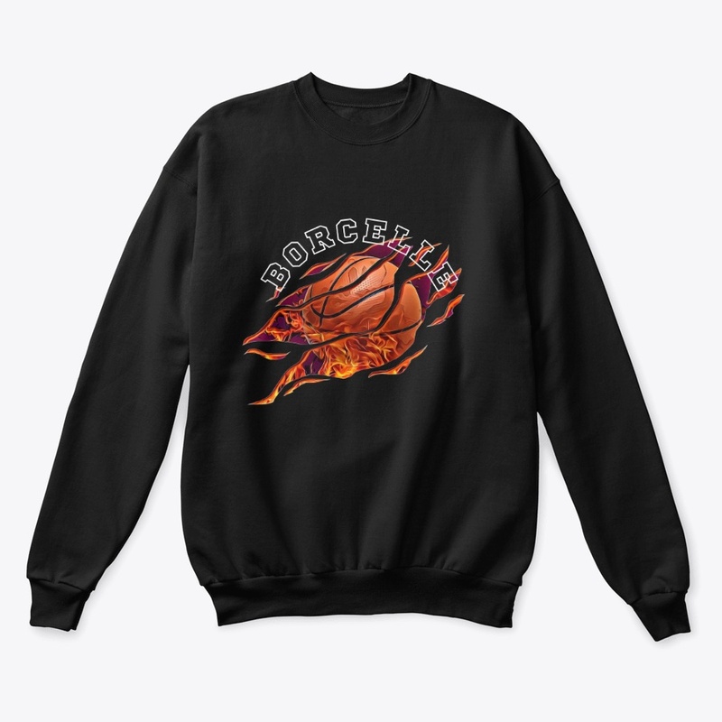 Black Orange Basket Ball T-Shirt