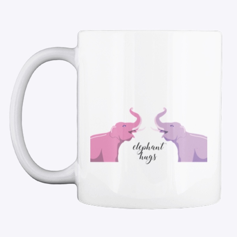 Pink and Purple Elephant hugs 