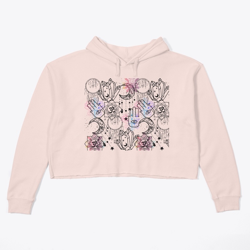 Crop Sweater Chakra Crystals