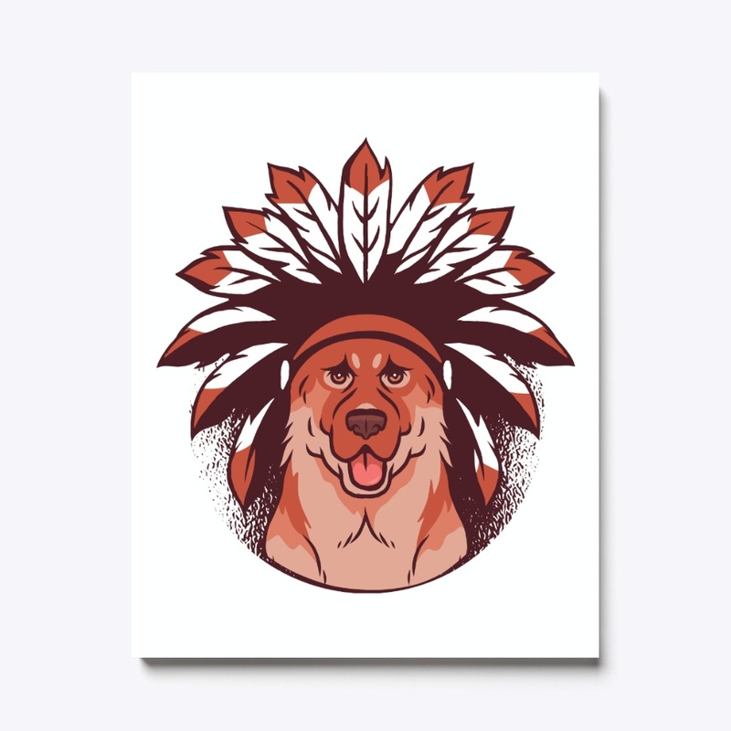Cute German Shepherd Face For Dog Lover