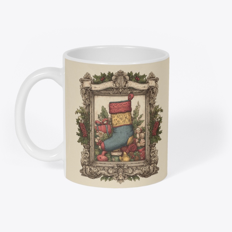 Christmas Stocking Full of Gifts Frame