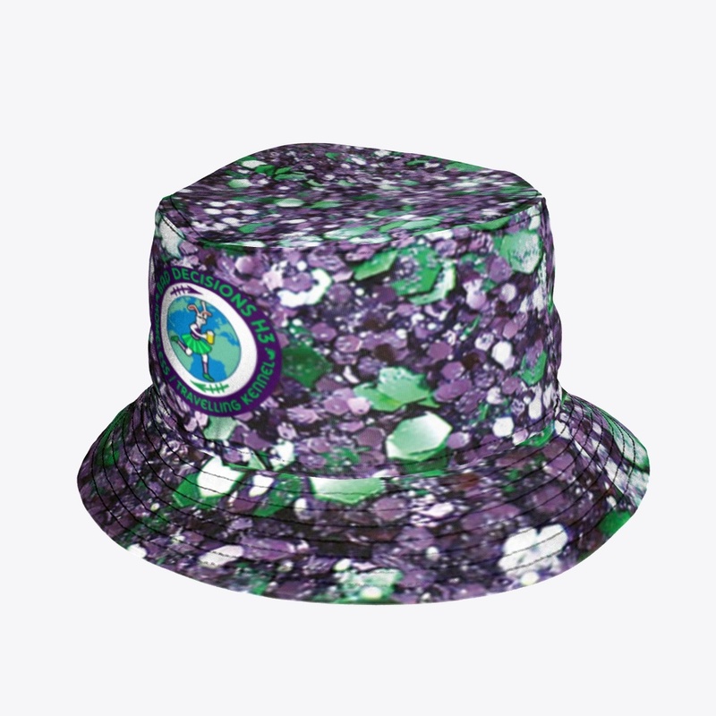 Purple & Green Bucket Hat