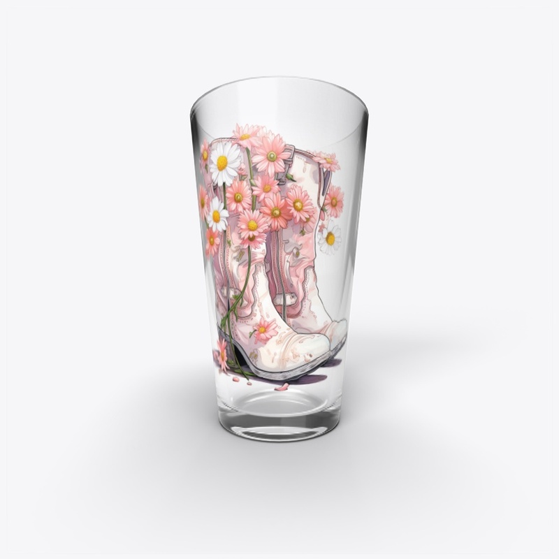 Pinkish flower boots