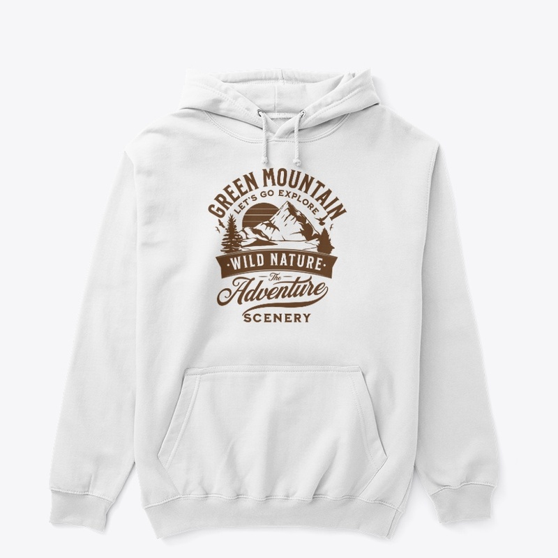 Green Mountain Adventure T-Shirt Design