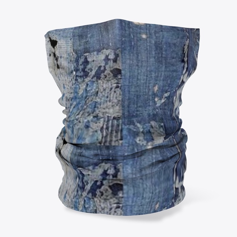 Torn Stylish Jeans Print Neck Gaiter