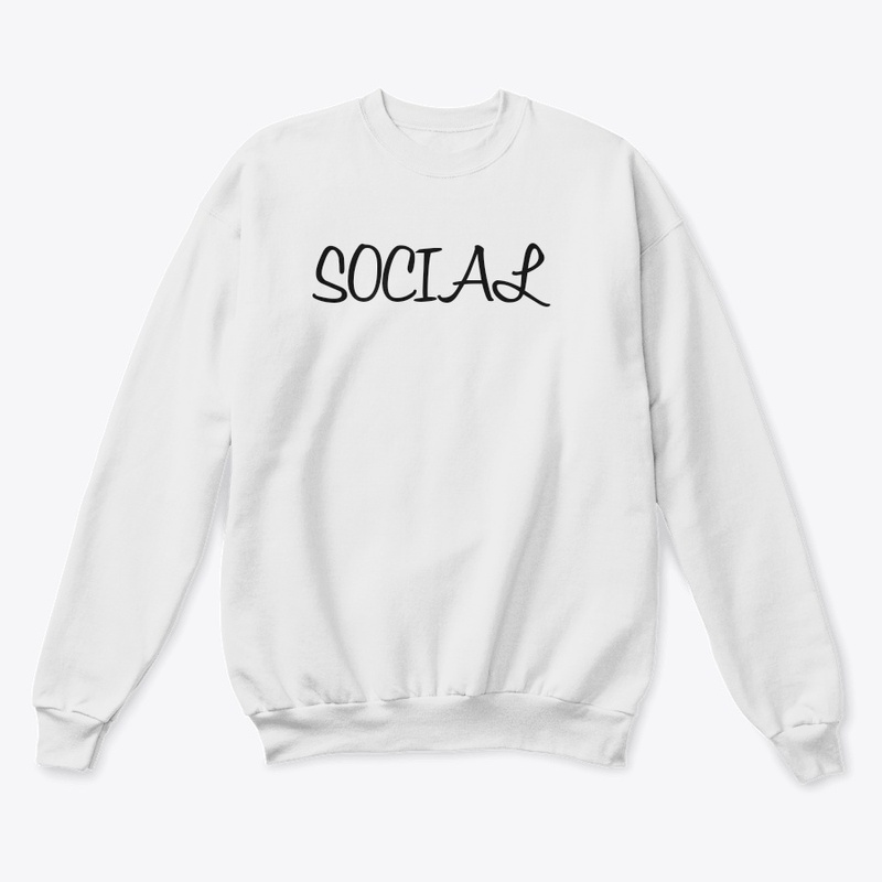 'Social' t-shirt and hoddie customised 