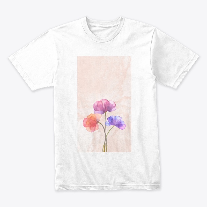 Aesthetic Warm Poppy Flower T-shirt