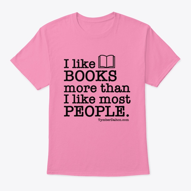 I like BOOKS more than PEOPLE. (Black)
