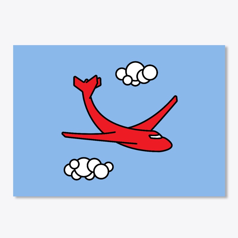 Wacky Plane Sticker