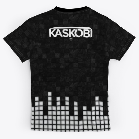 Kaskobi   All Over Print Black T-Shirt Back