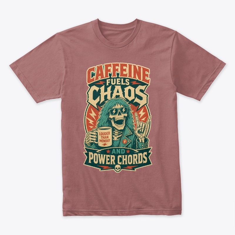 Caffeine Fuels Chaos Rock Tee