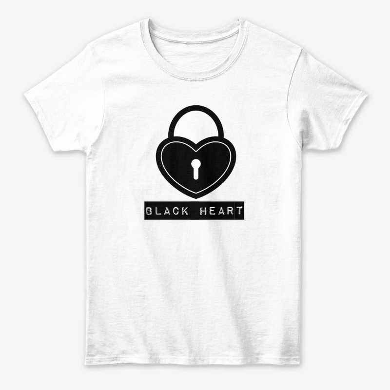 Black Heart design t-shirt