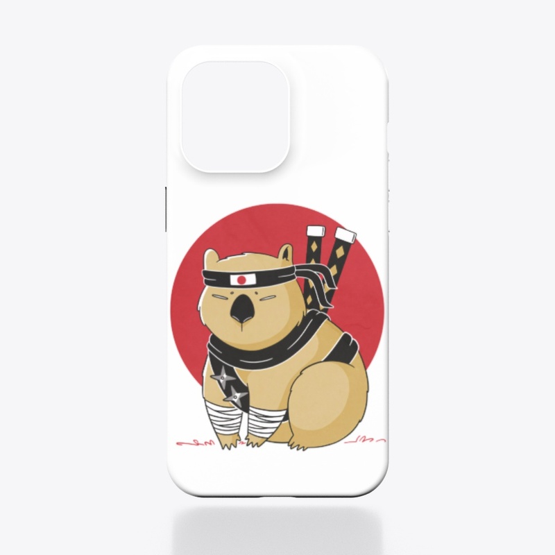 Ninja Wombat, Funny Warrior Animal